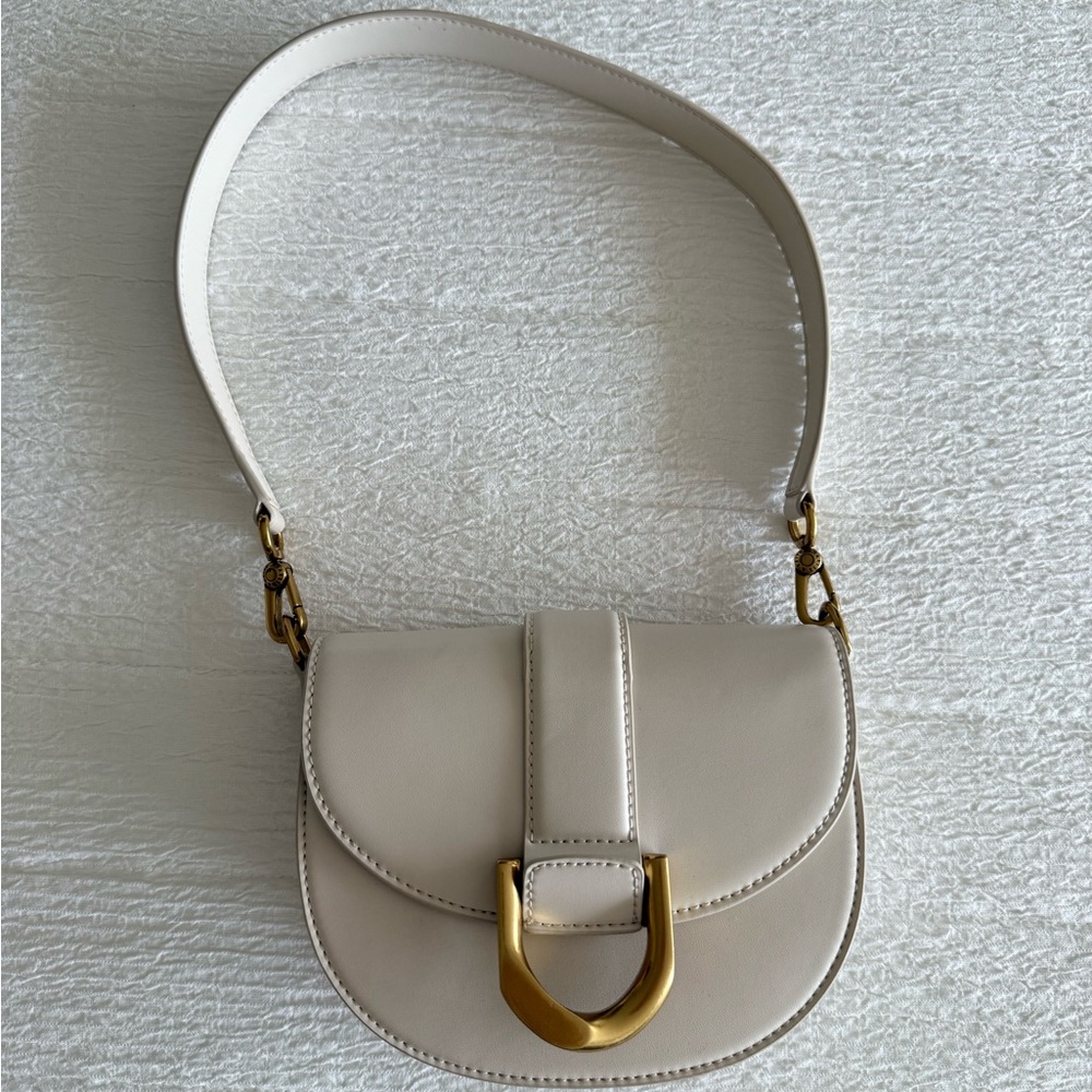Charles & Keith Elegant Cream Shoulder Bag